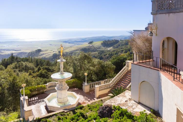 Hearst Castle fountain